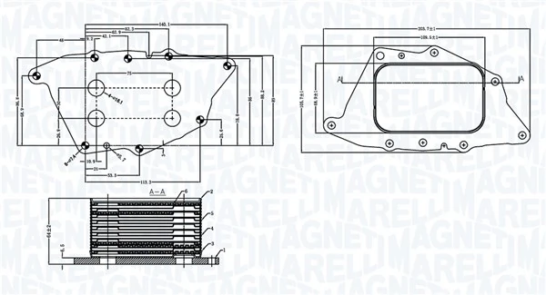 Oil Cooler, engine oil